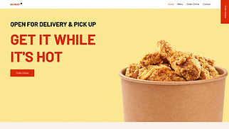 Template Ristoranti e cibo per siti web - Ristorante fast food