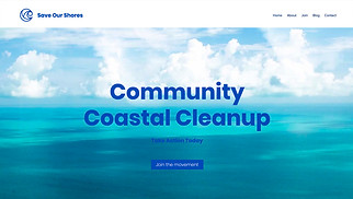 커뮤니티 웹 사이트 템플릿 – 지구를 지키는 환경보호 단체