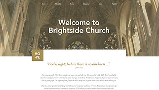 Religion website templates - Church