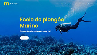 Templates de sites web Santé et bien-être - Centre de plongée sous-marine
