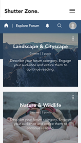 Online Forum website templates – Photography Forum