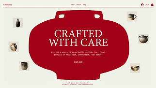 全部網站範本- Pottery Store (Artsy)