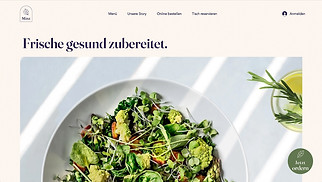 Gastronomie Website-Vorlagen - Vegetarisches Restaurant 