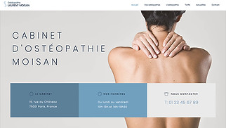 Templates de sites web Travaux et rénovations - Ostéopathe