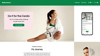 Sports & Fitness website templates - Fitness Trainer 