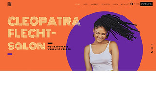 Beauty Website-Vorlagen - Schönheitssalon