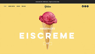 Gastronomie Website-Vorlagen - Eisdiele