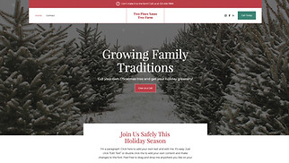 Holidays & Celebrations website templates - Christmas Tree Farm 