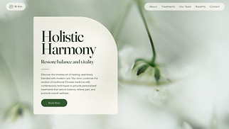 Health & Wellness website templates - Acupuncture Clinic (Natural)