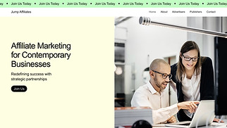 Marketing & Advertising website templates - Affiliate Marketing Portfolio (Bright)