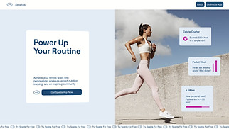 Business website templates - App Landing Page (Energetic)