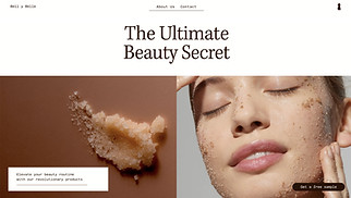 Beauty & Wellness website templates - Beauty Landing Page (Pastel)