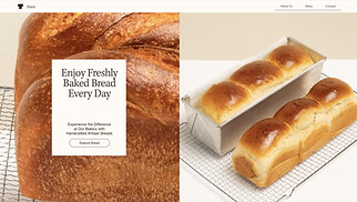 Cafe & Bakery website templates - Bread Shop (Modern)