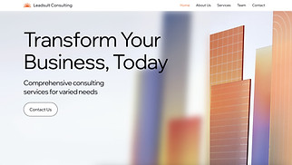 Consulting & Coaching website templates - Business Consulting Landing Page (Illustrative)