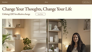  website templates - CBT Therapy (Bright)