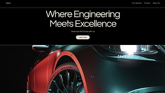 Automotive & Cars website templates - Car Manufacturer Landing Page (Dark)