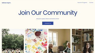 Communities website templates - Community Center (Playful)
