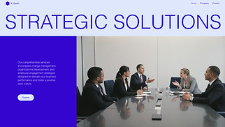 One Page website templates - Customer Support Company (Professional)