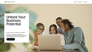 Marketing & Advertising website templates - Digital Marketing Agency (Bright)