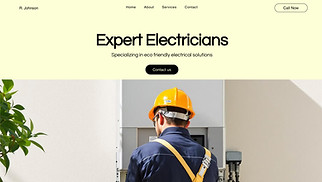  website templates - Electrician (Bright)