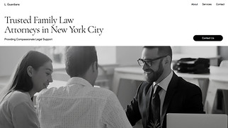 Law website templates - Family Law (Monochromatic)