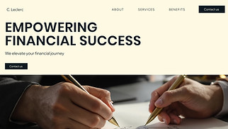  website templates - Financial Consultants (Business)