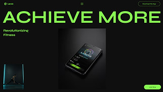 Sports & Fitness website templates - Fitness App (Energetic)