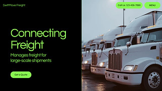 All website templates - Freight Company (Neon)