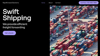  website templates - Freight Service (Dark)