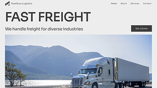All website templates - Freighting Company (Neutral)