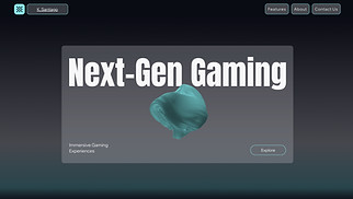 One Page website templates - Gaming Console Company (Monochromatic)