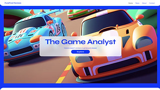  website templates - Gaming Reviews (Vibrant)