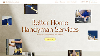 Services & Maintenance website templates - Handyman (Elegant)