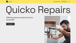 Services & Maintenance website templates - Handyman (Bold Typography)