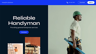 Services & Maintenance website templates - Handyman Contractor (Simple)