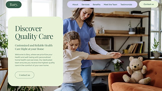 Health & Wellness website templates - Health Care Landing Page (Fresh)