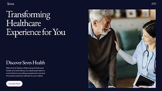 One Page website templates - Healthcare Landing Page (Clean)
