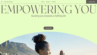 Health & Wellness website templates - Individual Therapist (Modern)