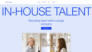  website templates - Internal Recruiter (Blue)
