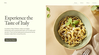 Restaurant website templates - Italian Restaurant (Elegant)