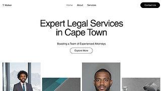 Business website templates - Law Firm (Clean)