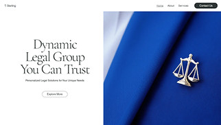 Law website templates - Law Firm (Elegant)