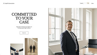 Business website templates - Law Firm (Modern)