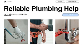 Industrial website templates - Plumbing Services (Classic)