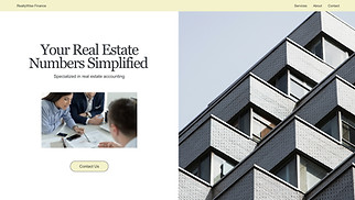 Real Estate website templates - Real Estate Accountant (Classic)