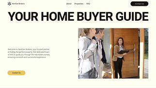 Real Estate website templates - Real Estate Broker (Warm)