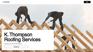 Services & Maintenance website templates - Roofing (Modern)