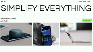 Technology & Apps website templates - Tech App Landing Page (Vibrant)