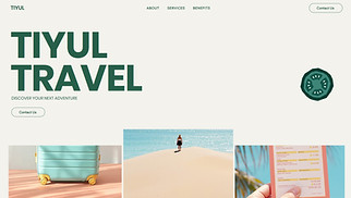 Travel Services website templates - Travel Agency Landing Page (Playful)