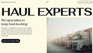 All website templates - Trucking Company (Minimal)